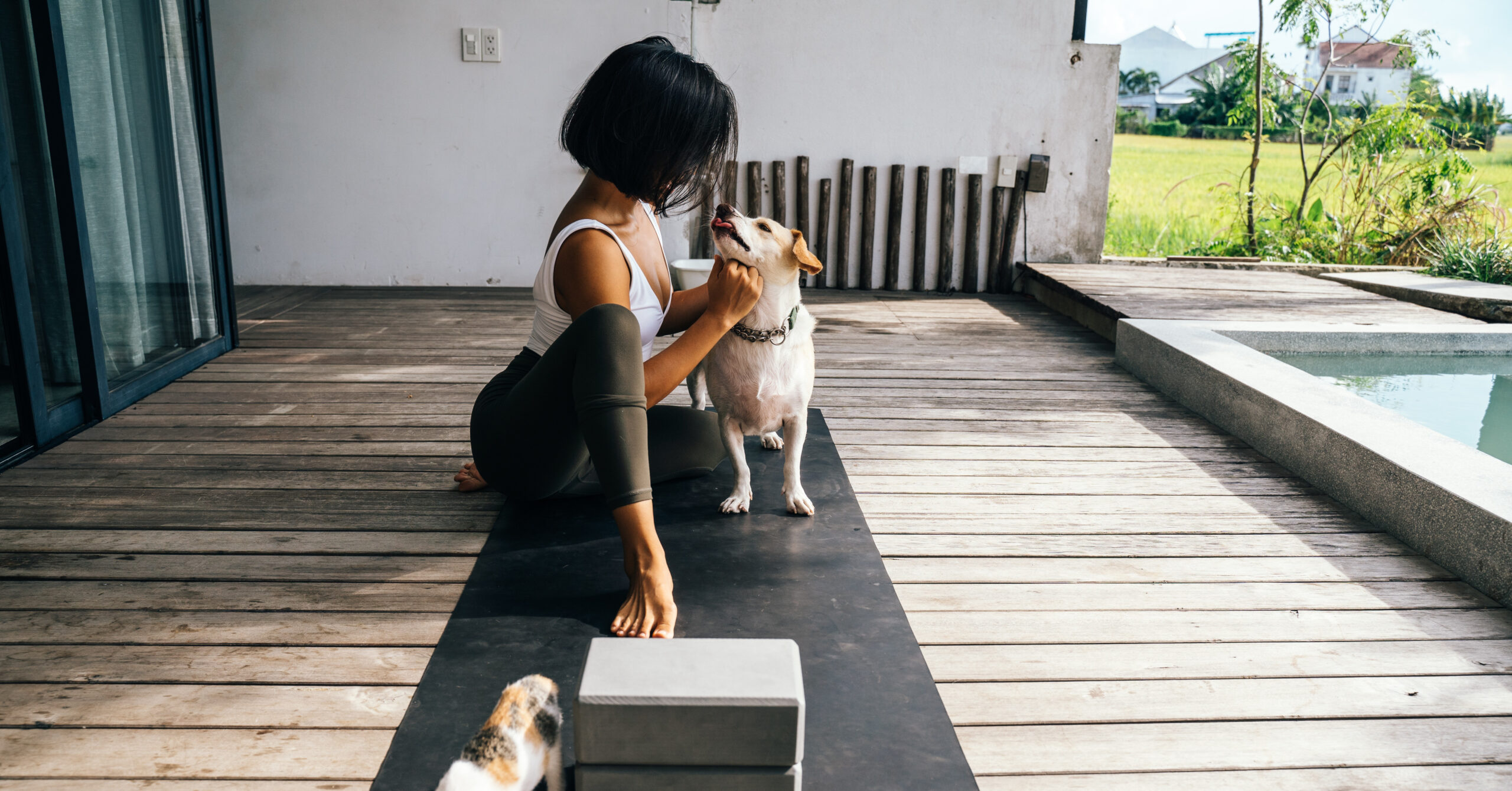 Hoe je huisdieren kunt betrekken bij jouw yoga- en meditatieroutines